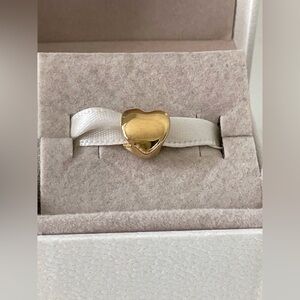 Trollbeads 18k Gold Heart Charm